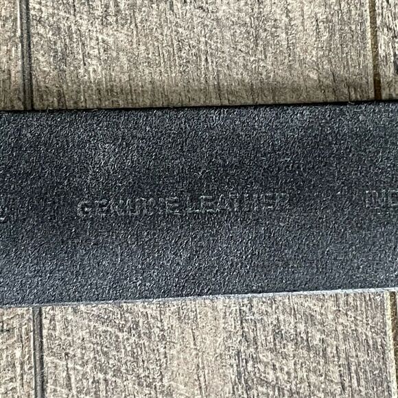 Black Calvin Klein Belt with Silver Buckle. Size Large. - Picture 6 of 9